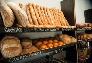 Assortment of breads at Milo & Olive