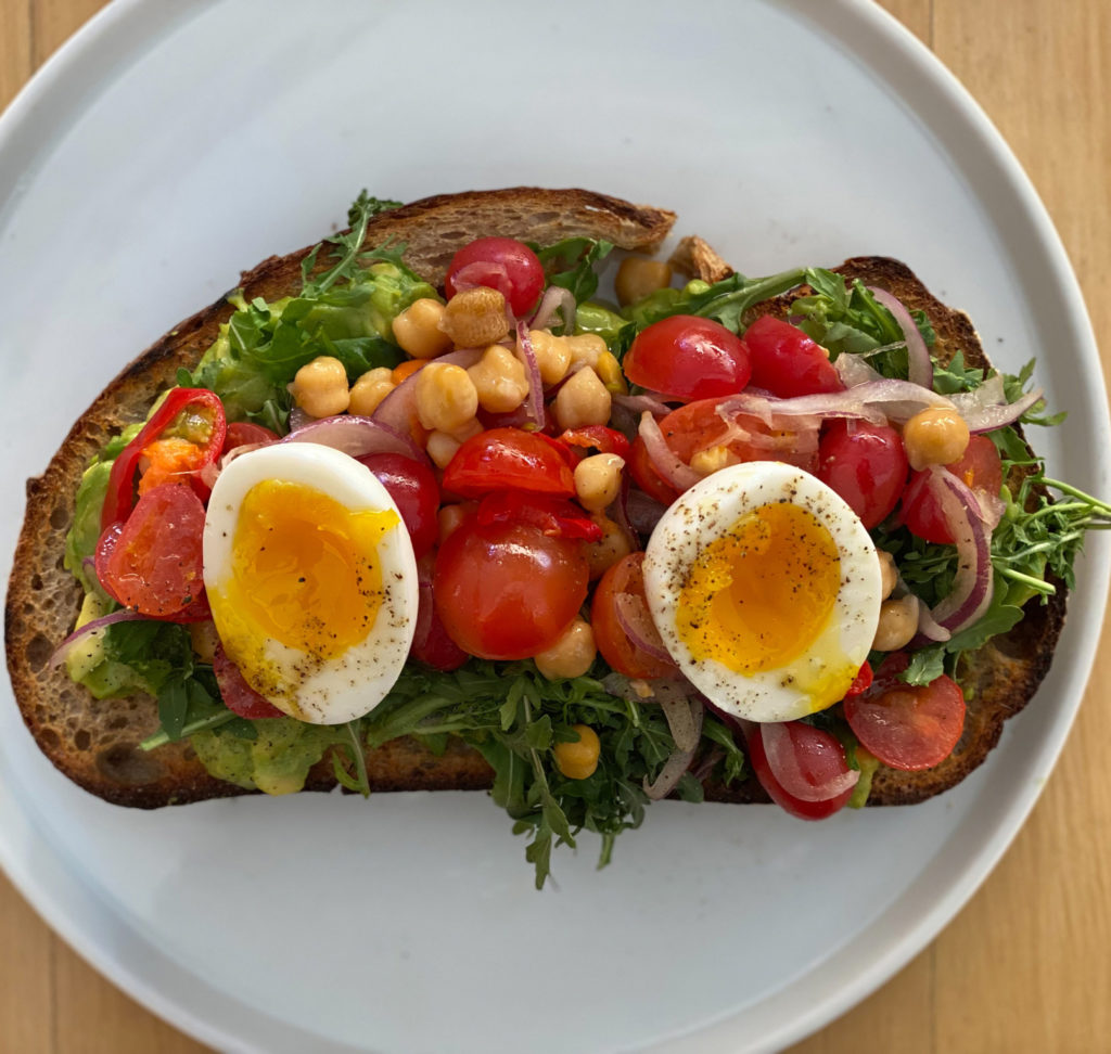 avocado toast on a plate